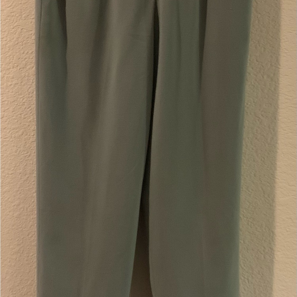 2pc Women's Elegant Sage Green Casual Suit - Picture 4 of 6